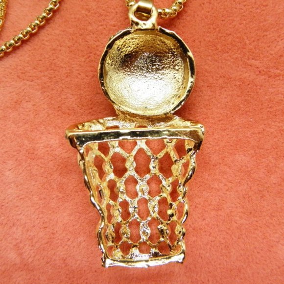 Basketball Hoop Pendant/ Necklace - Picture 5 of 6